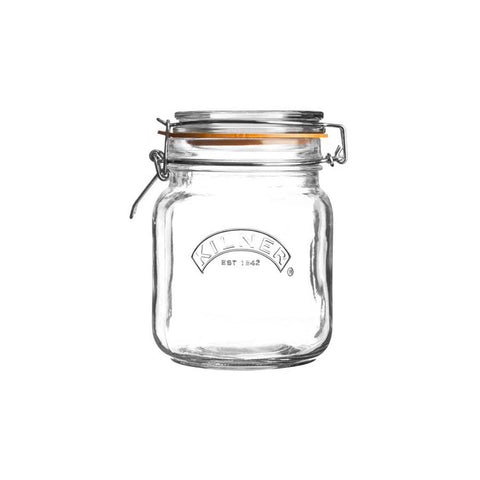 Frasco Cuadrado con cierre Clip Kilner® 1Lt