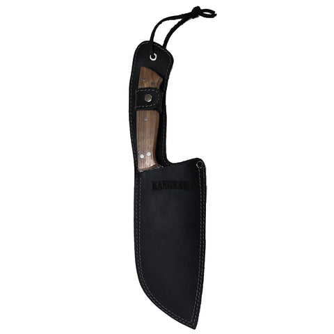 Machete 8" Panguipulli Black Con Funda De Cuero Negra