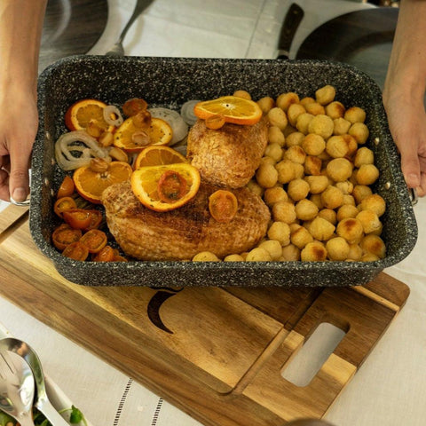 Bandeja de horno Antiadherente Granite con mangos