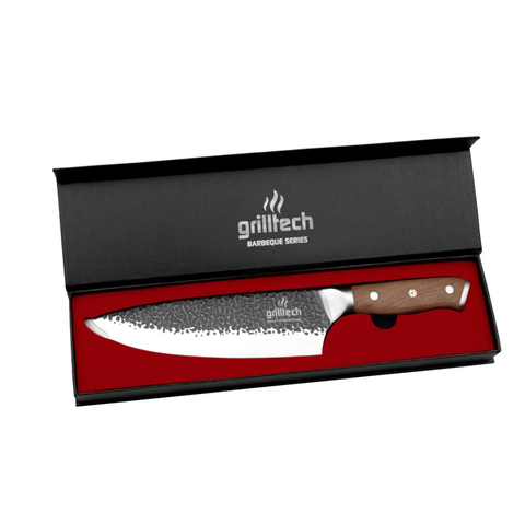 Cuchillo Parrillero Amartillado 8" Inox.
