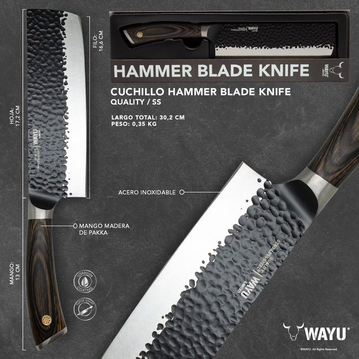 Cuchillo Hacha Hammer Wayu