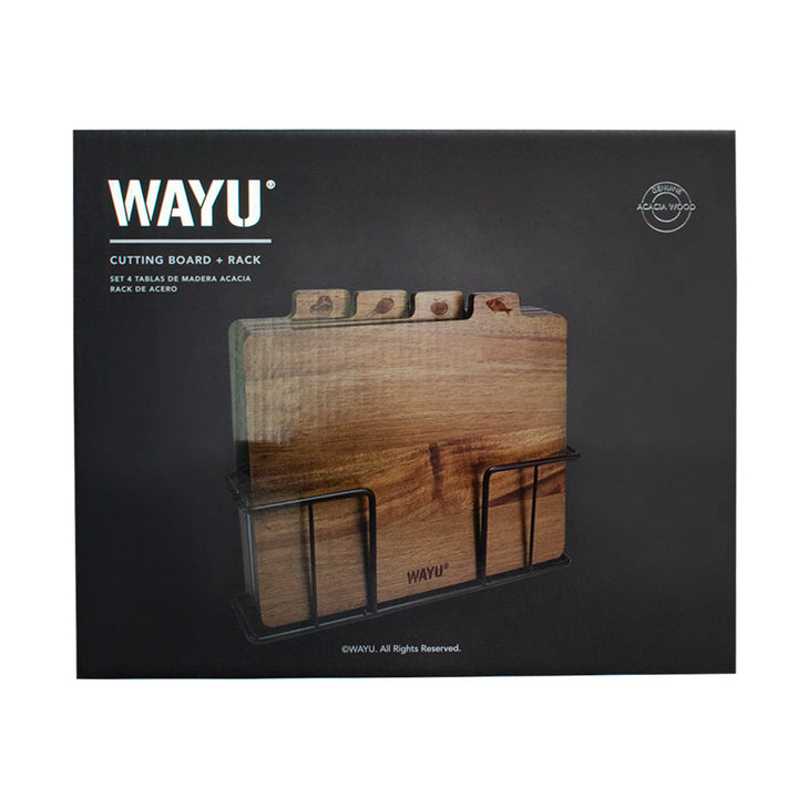 Set 4 Tablas con rack Wayu