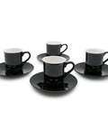 Set 4 Tazas De Cafe negras