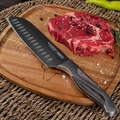 Cuchillo Santoku Black Edition Wayu