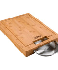 Tabla Madera para picar con Bowl de Acero Wayu