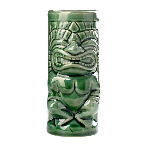 Vaso Tiki Totem Milenario Verde de cerámica 400 ML