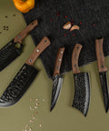 Cuchillo Chopper Con Funda Rustic Collection Wayu